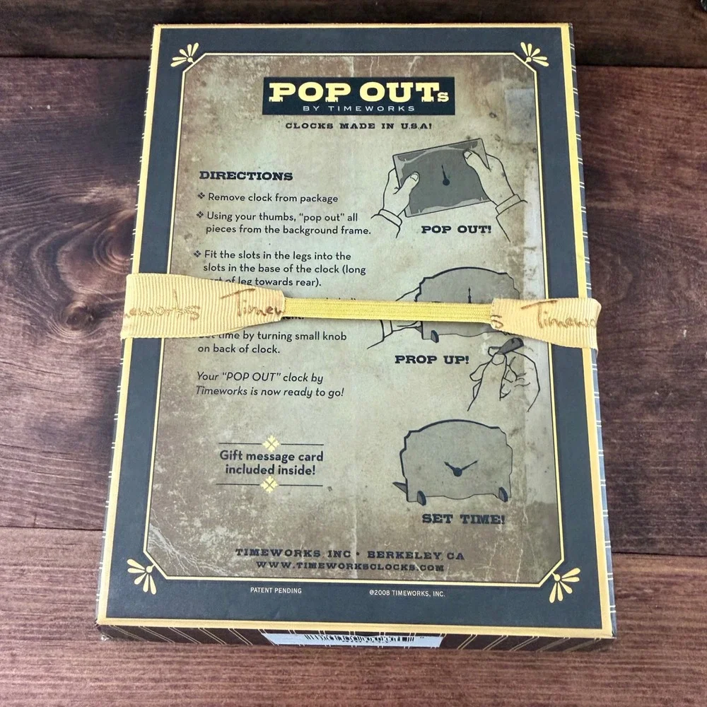 Timeworks pop outs